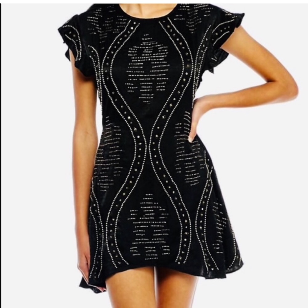 Free People Shine Like the Stars Black Dress